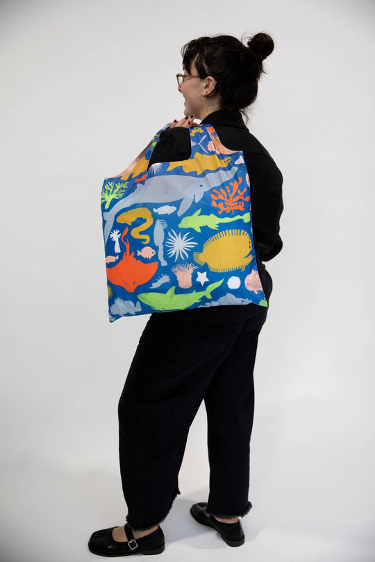 Yellow Owl Workshop - Sea Animals Art Sack® by Banquet Workshop - Beach Tote Bag