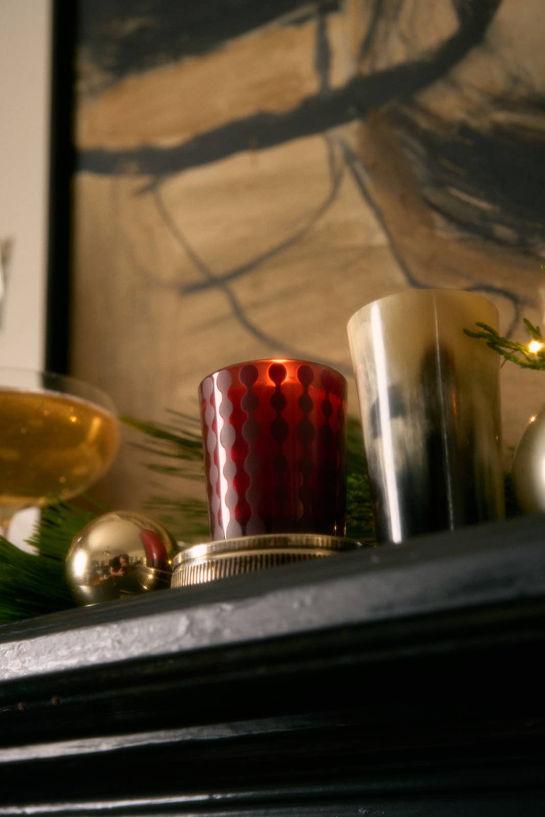 Rewined - Rewined Poinsettia Holiday Stocking Stuffer Candle 2.5 oz | Bright Cranberry, Orange, Sparkling Wine