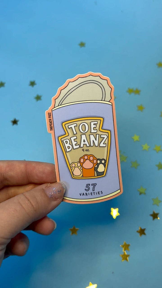 The Peach Fuzz - Toe Beans Sticker