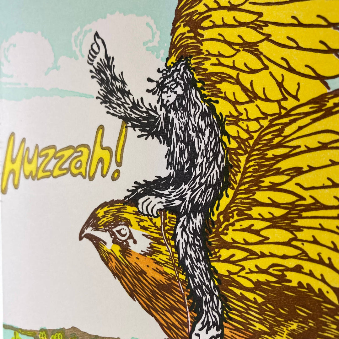 Old School Stationers - Falcon & mini Sasquatch Huzzah!
