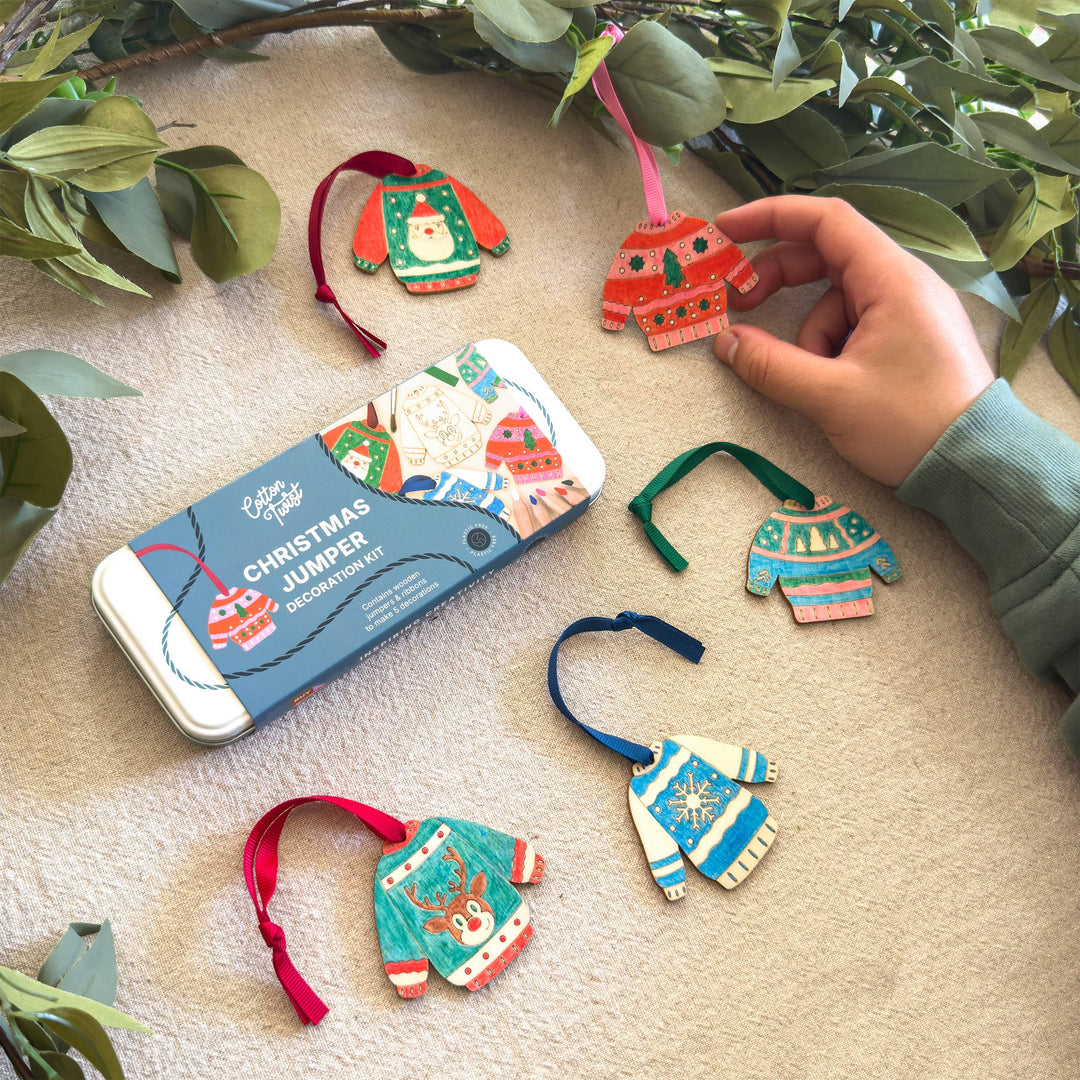 Cotton Twist (WE PREPAY ALL USA DUTIES) - Christmas Jumper Decoration Kit
