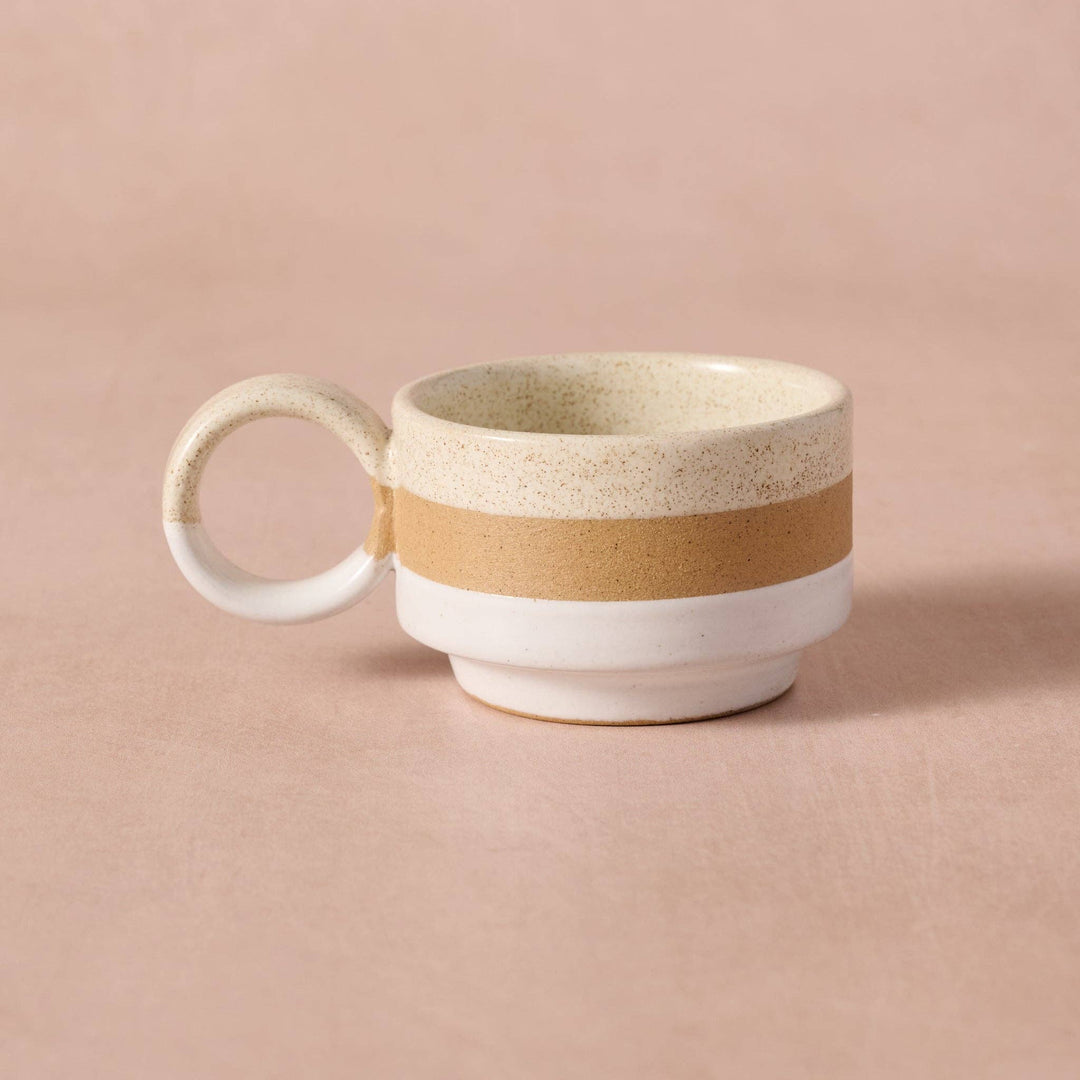 Ten Thousand Villages - Kaphi II Stacking Espresso Mug - Multi - Set of 4