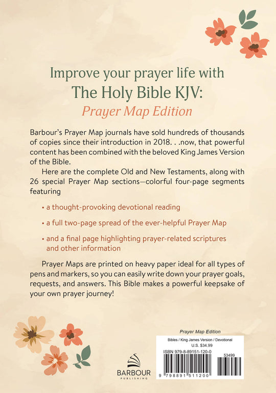 Barbour Publishing, Inc. - The Holy Bible KJV: Prayer Map Edition