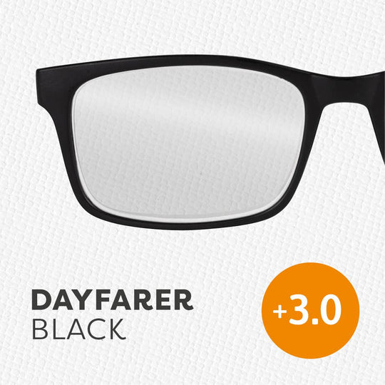 if USA - Easy Readers Dayfarer: Black +3.0