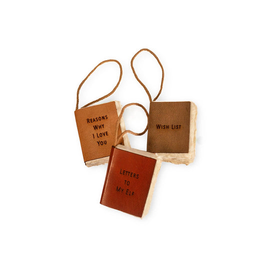 Sugarboo & Co - Little Book Ornaments with Cotton Hanger - Assorted Set of 6