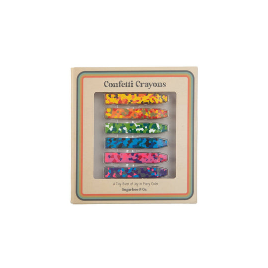 Sugarboo & Co - Confetti Crayons - 6 Count