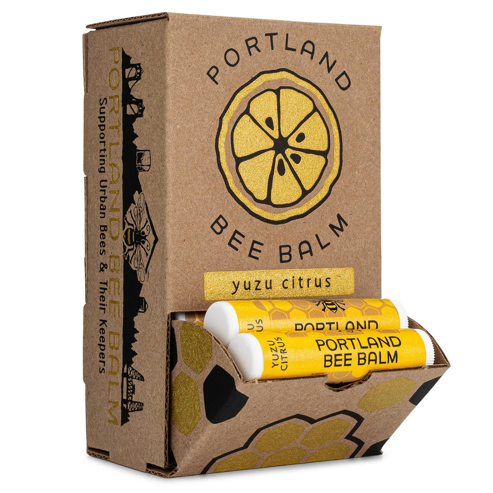 Portland Bee Balm - Yuzu Organic Citrus Beeswax Lip Balm: 24-Count Display