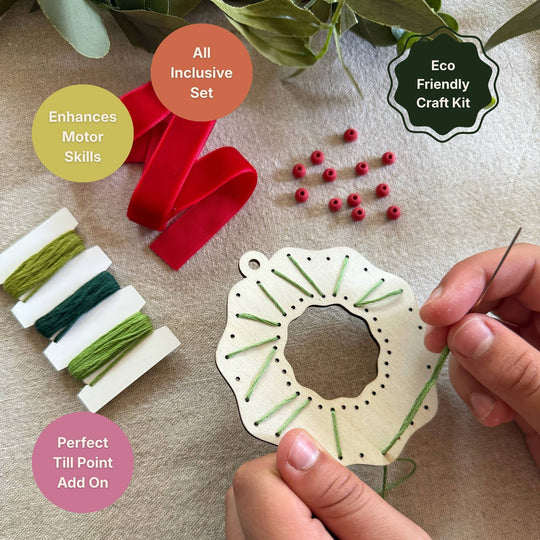 Cotton Twist (WE PREPAY ALL USA DUTIES) - Make Your Own Stitched Wreath Decoration