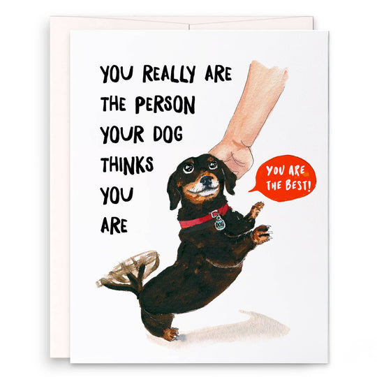 Liyana Studio - Best Dog Person - Funny Thank You Card