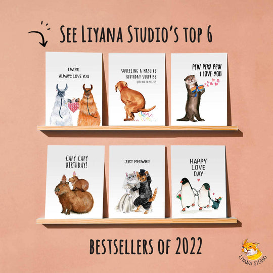 Liyana Studio - Holy Carp Birthday - Funny Birthday Card
