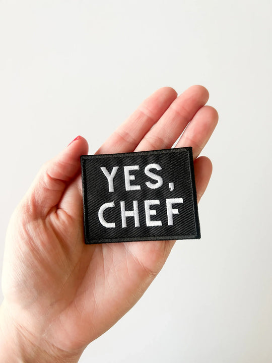 Field Trip Threads - Yes Chef Black Iron-on Sew-on Patch