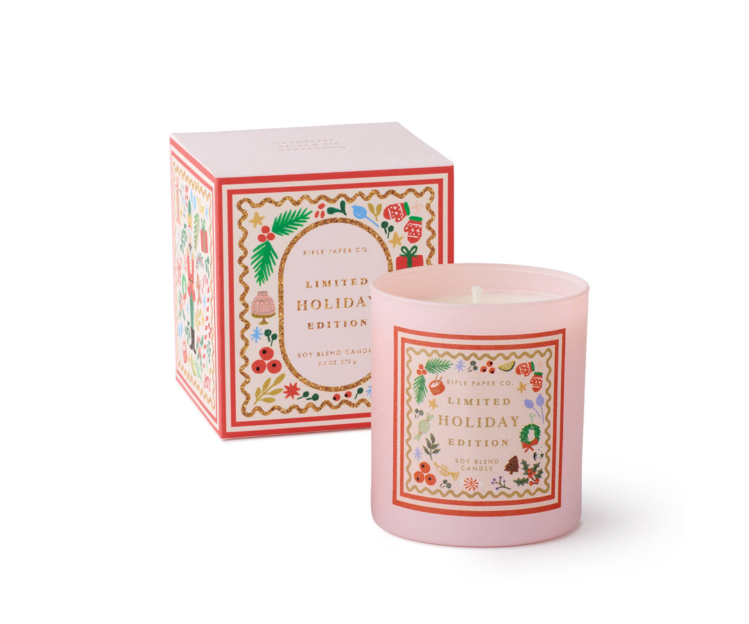 Rifle Paper Co. - Holly Jolly Nutcracker Holiday 9oz Glass Candle