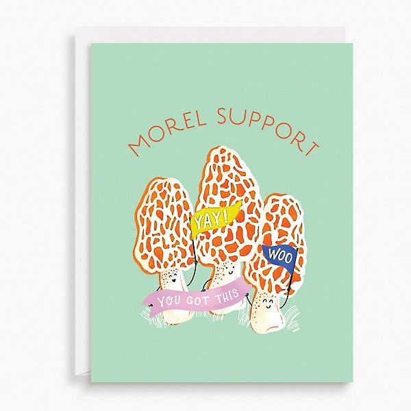 Paper Source Wholesale - Morel Support Mushrooms Greeting Card