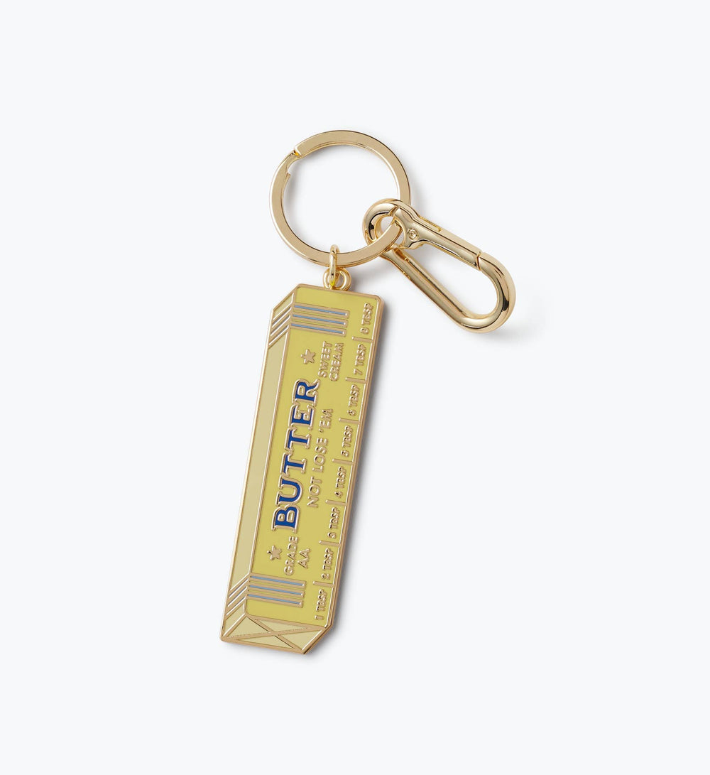 Rifle Paper Co. - Butter Not Lose 'Em Enamel Keychain