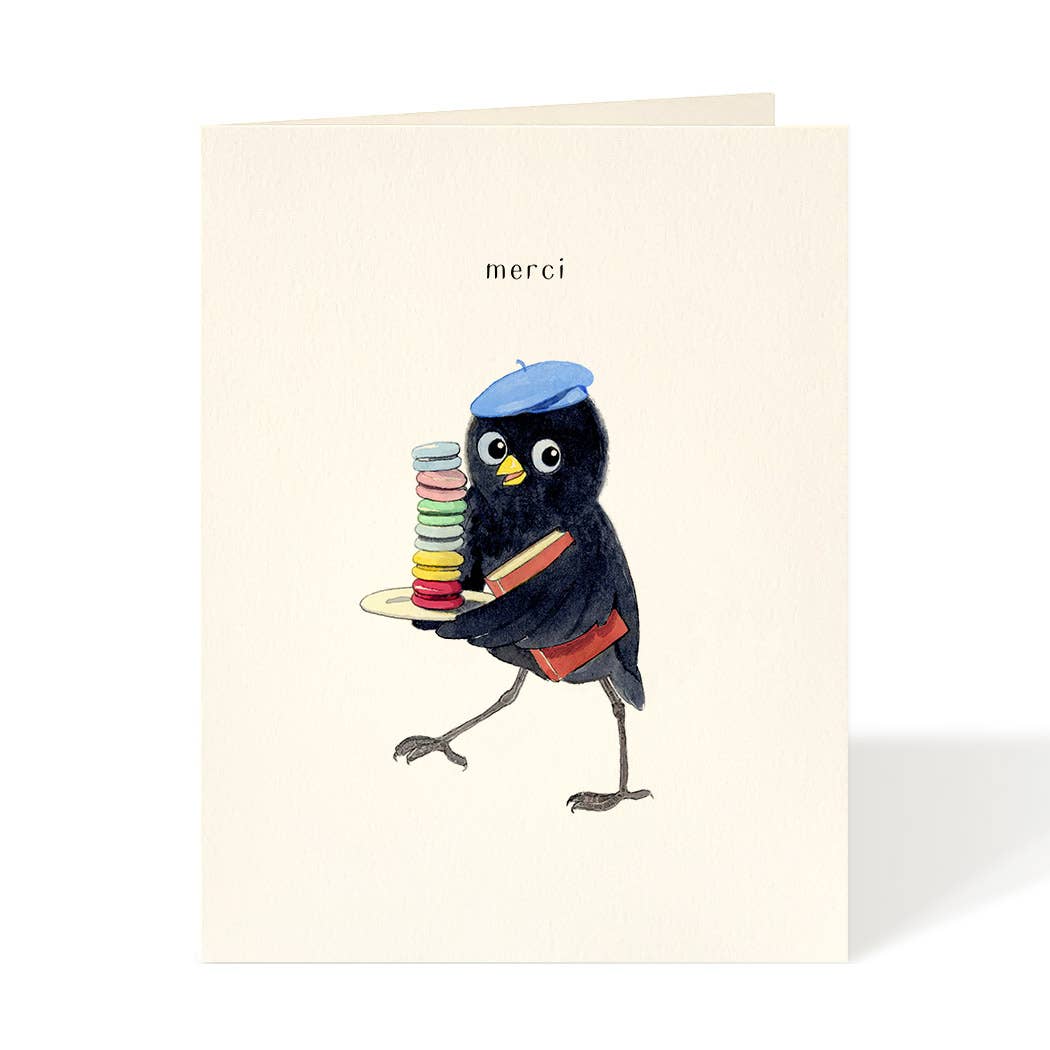 Felix Doolittle - Macaron Merci - Thank You Card: Occasion Card