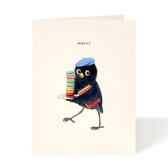 Felix Doolittle - Macaron Merci - Thank You Card: Occasion Card