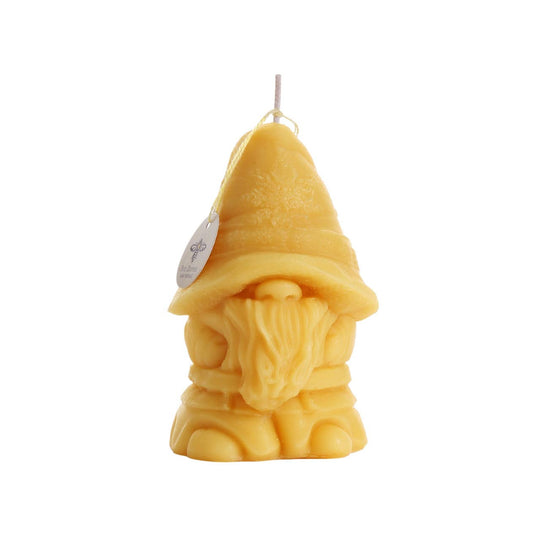 Big Dipper Wax Works - Holiday Gnome Candle – Large – 100% Pure Beeswax