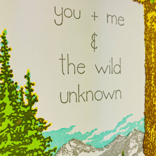Old School Stationers - You + Me & the wild unknown