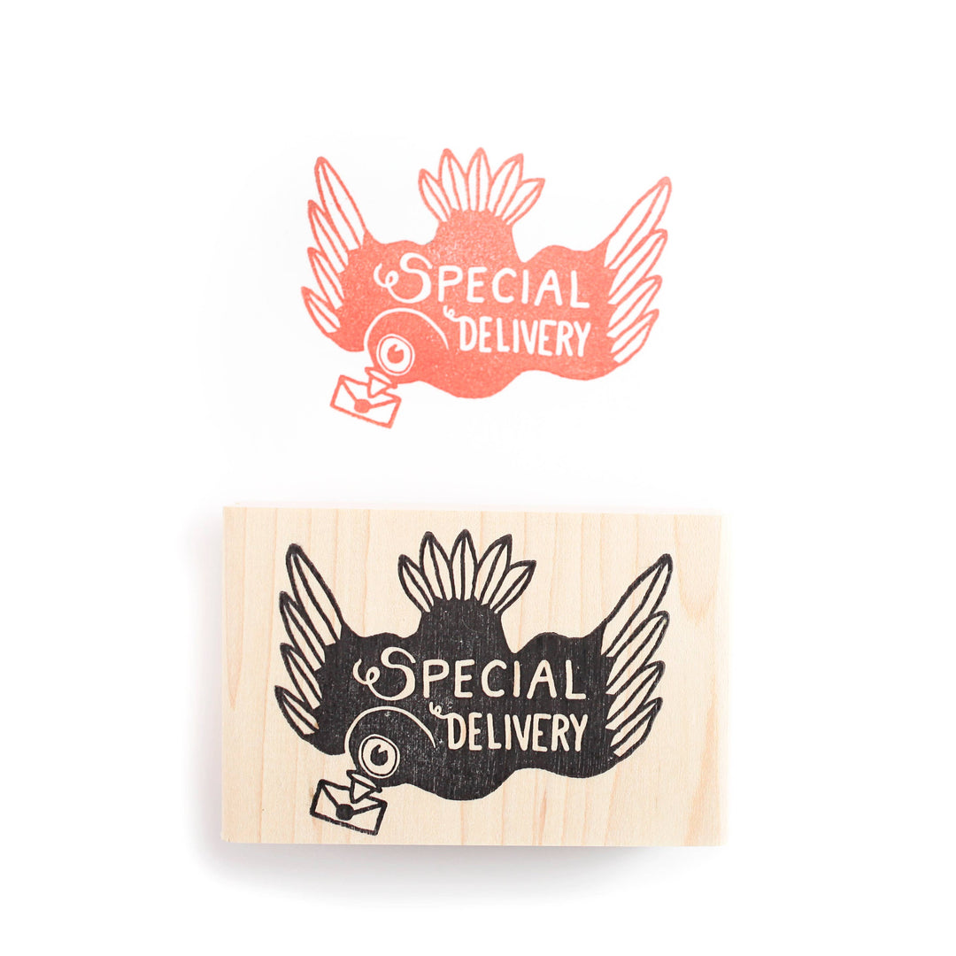 Peppercorn Paper - Special Delivery Pigeon Rubber Stamp