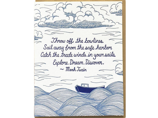 Noteworthy Paper & Press - Twain Quote Card
