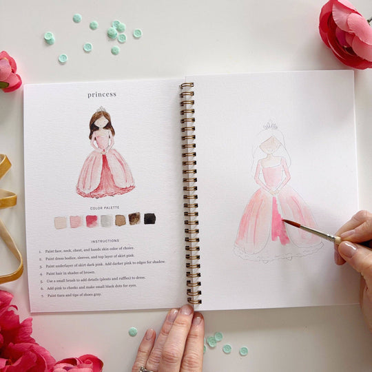 emily lex studio - Fairytale watercolor workbook