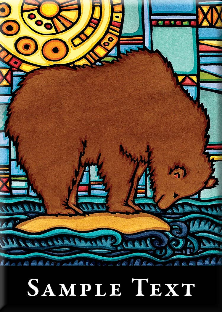 Sarah Angst Art - Name Dropped Magnet - The Wait Grizzly Bear