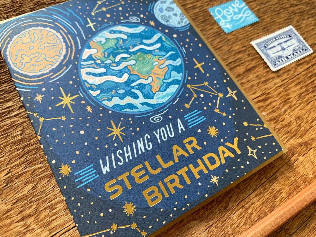 Noteworthy Paper & Press - Stellar Birthday Card