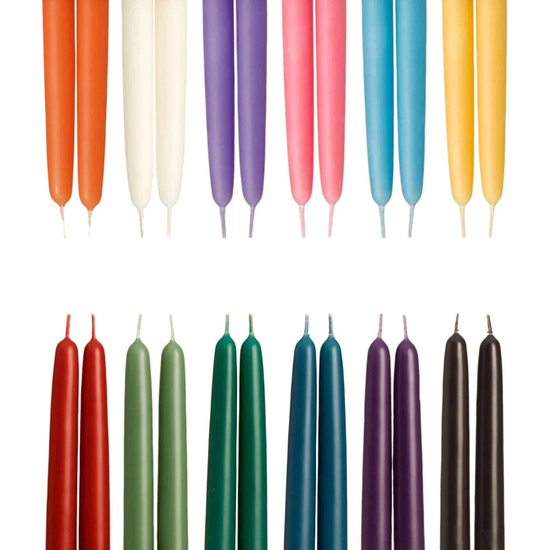 Big Dipper Wax Works - Taper Candles – 100% Pure Beeswax – Hand-Dipped: Moss / Standard (12" x 7/8")