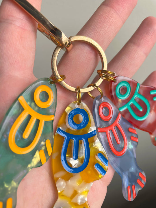 Curlworks - Loud Fishes Bag Charm