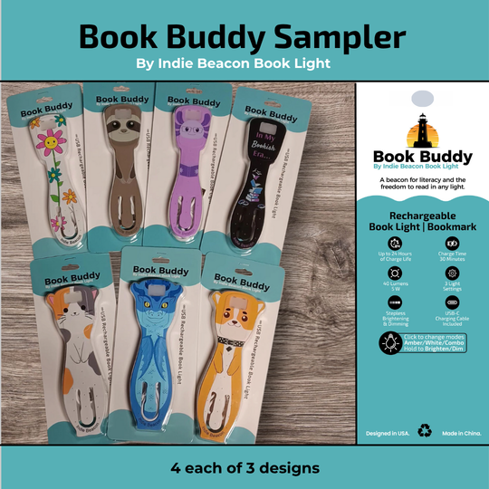 Indie Beacon Book Light - Book Buddy Sampler