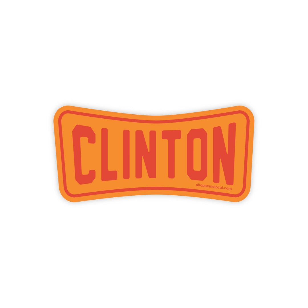 Acme Local - Roadside Retro Customizable Sticker: Blue and Forest