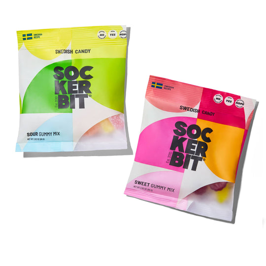 Sockerbit - Sweet Gummy Mix Swedish Candy Bag 2.8oz