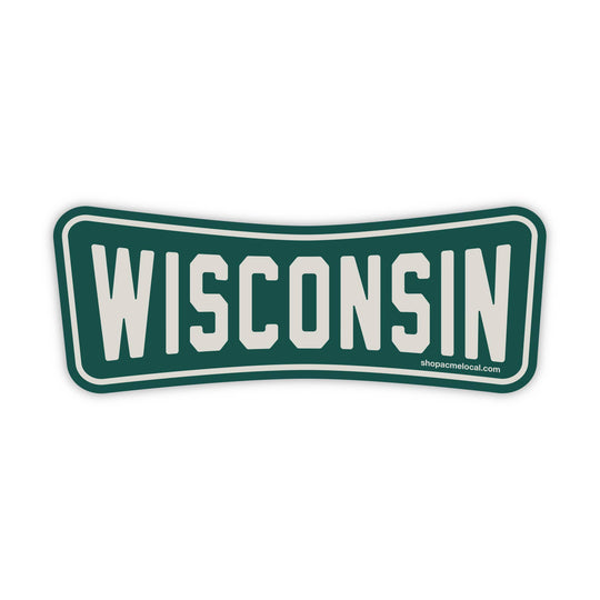 Acme Local - Roadside Retro Customizable Sticker: Blue and Forest