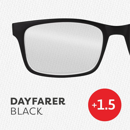 if USA - Easy Readers Dayfarer: Black +3.0