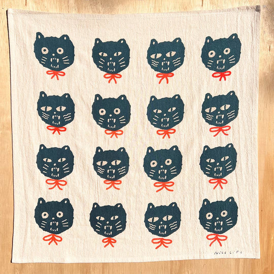 Nice life - BAD CATS tea towel
