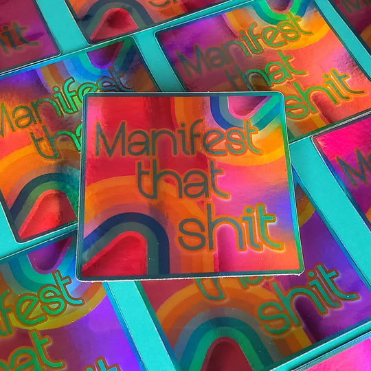 TEAM JEMINI DESIGNS - MANIFEST THAT S**T STICKER