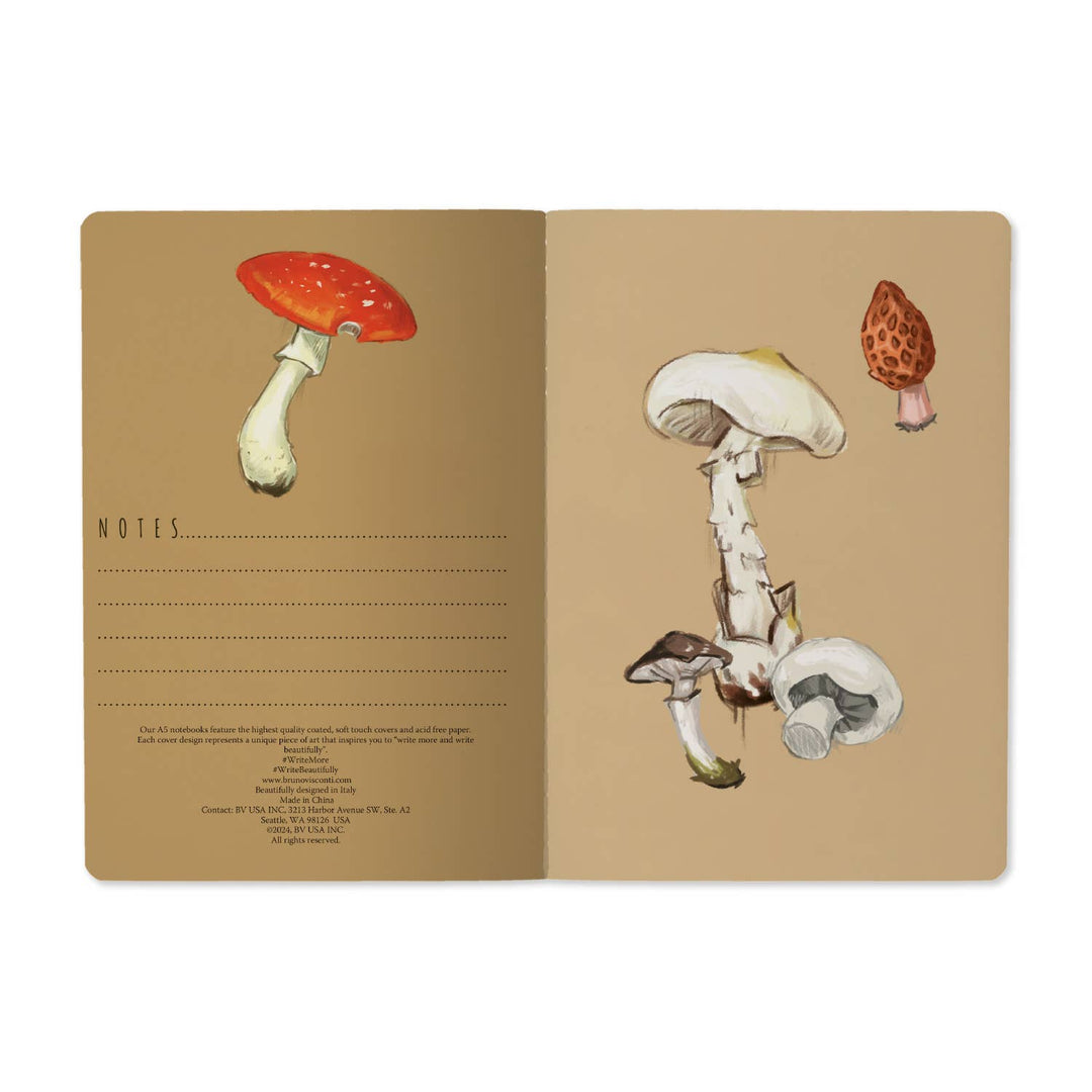 BV by Bruno Visconti - Mushrooms on White 