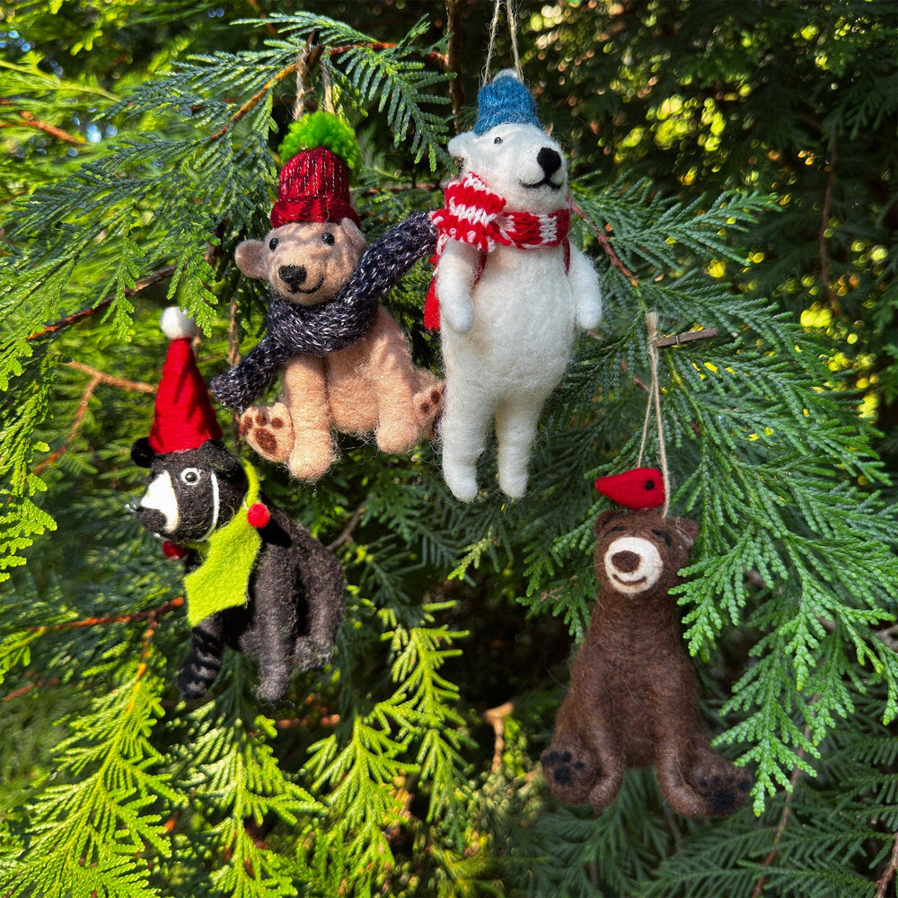 Sugarboo & Co - Felt Sleuth of Bear Ornaments - Set of 4