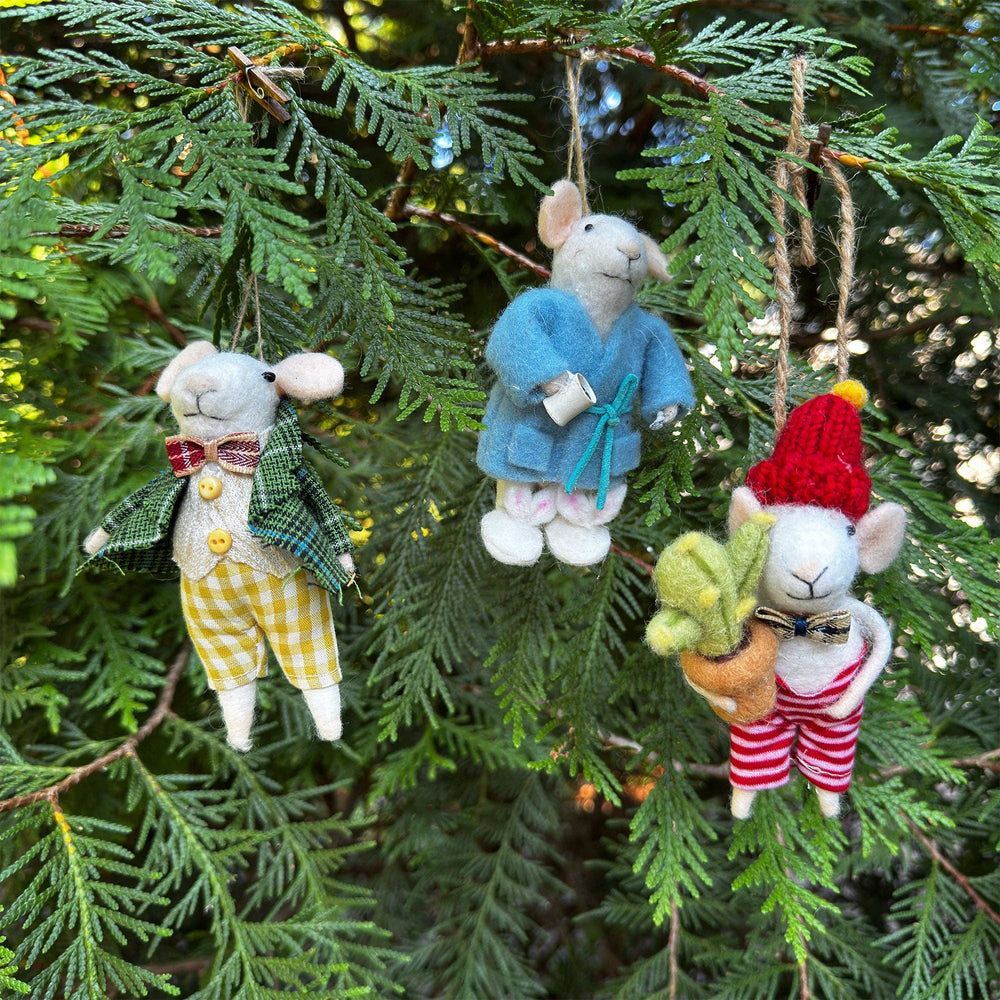Sugarboo & Co - Felt City Mice Ornaments - Assorted Set of 6