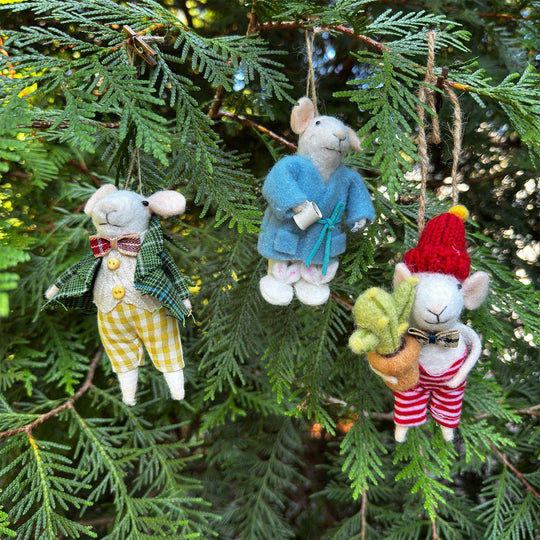 Sugarboo & Co - Felt City Mice Ornaments - Assorted Set of 6