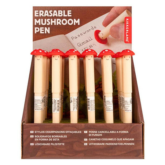 Kikkerland Design Inc - Erasable Mushroom Pen