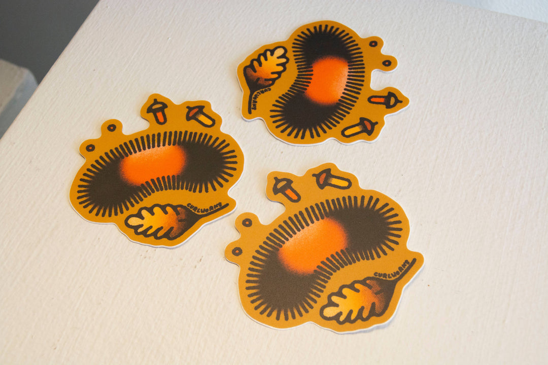 Curlworks - Wooly Bear Vinyl Sticker