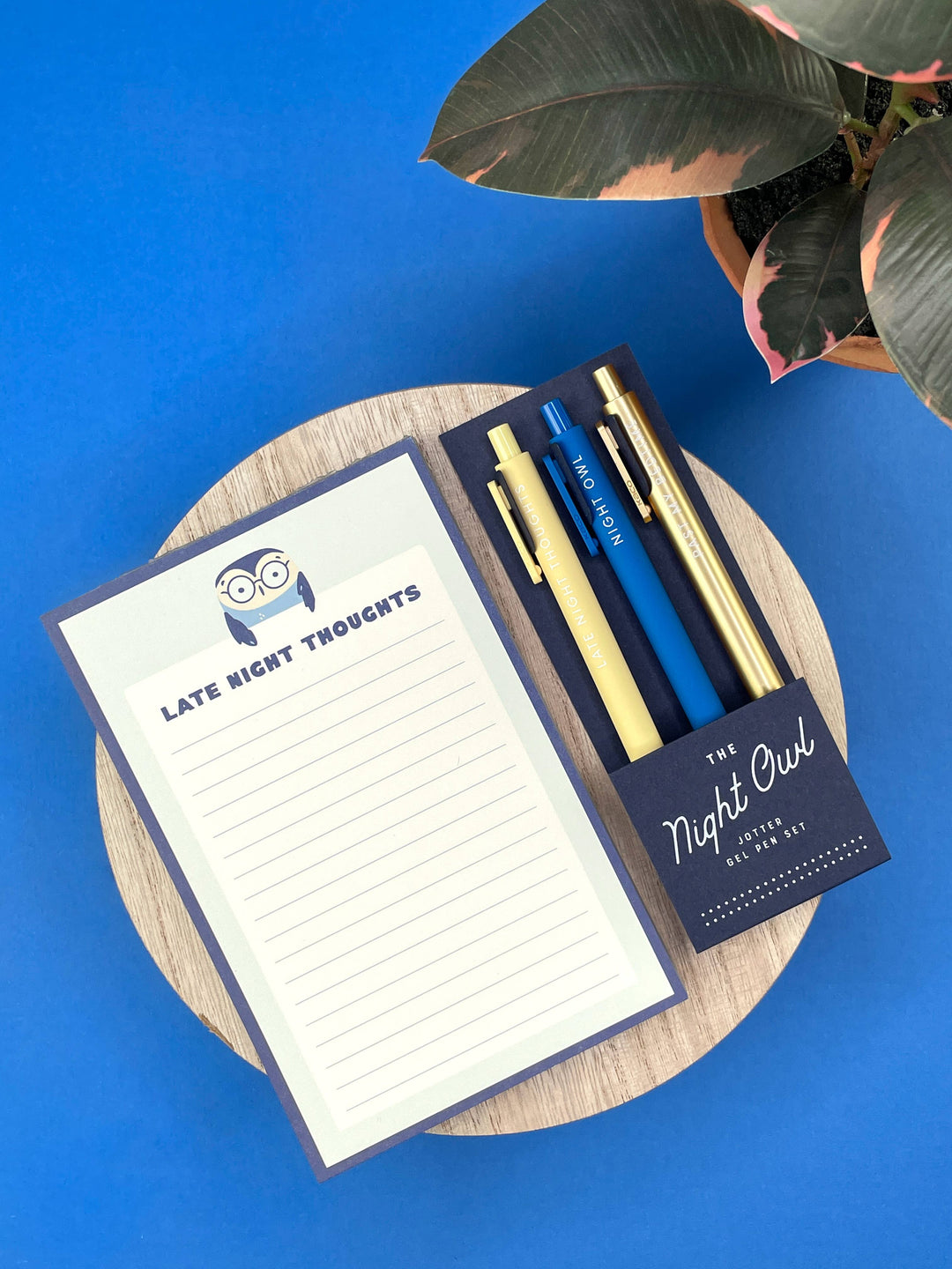 Ruff House Print Shop - The Night Owl Jotter Gel Pen: Set of 3