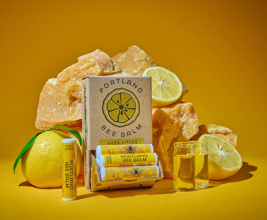 Portland Bee Balm - Yuzu Organic Citrus Beeswax Lip Balm: 24-Count Display