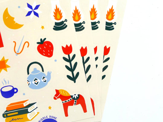 Middle Dune - Cozy Cottage Sticker Sheet