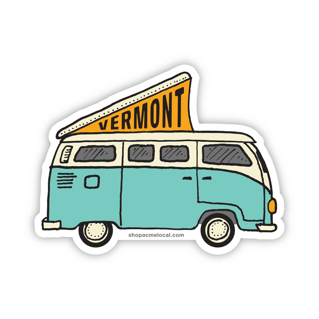 Acme Local - VW Camper Customizable Sticker: Mustard