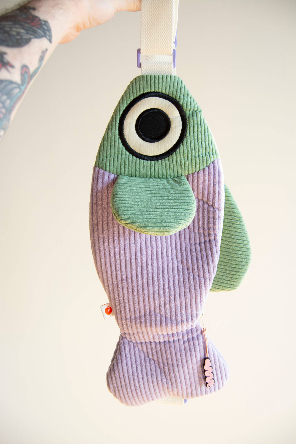Curlworks - The Fish Bag - Lavender / Sage