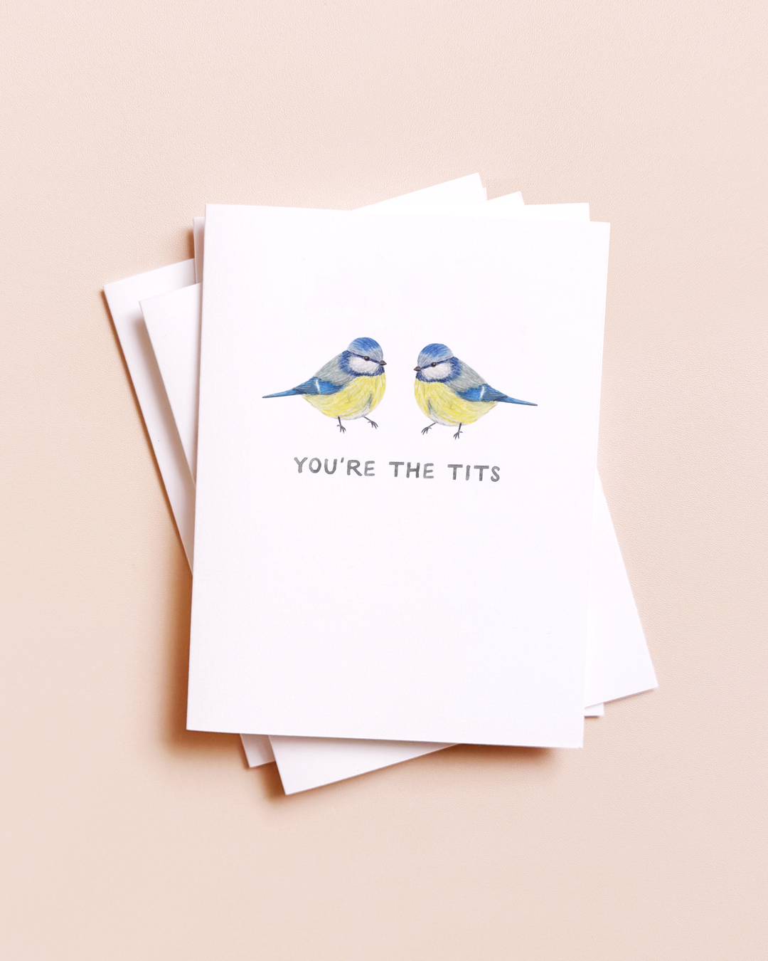 Amy Zhang - You're the Tits — Funny Bird Pun Friendship Card