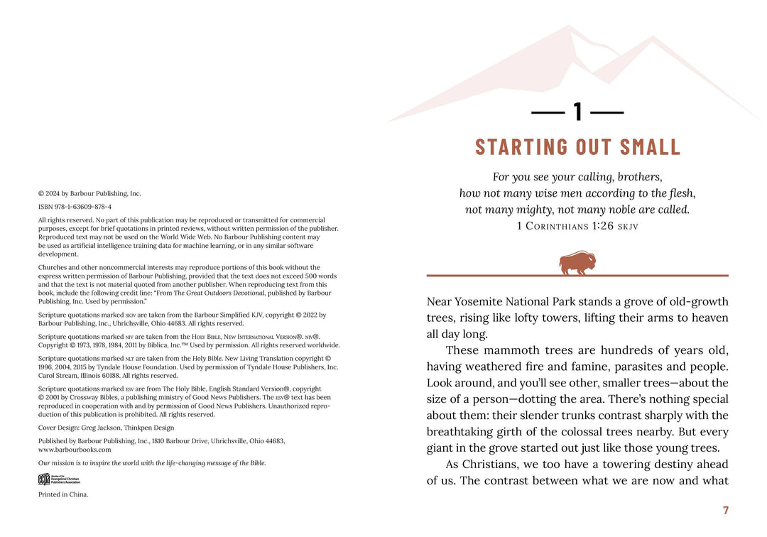Barbour Publishing, Inc. - The Great Outdoors Devotional