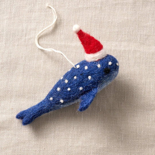 Ten Thousand Villages - Mobi Blue Whale Ornament